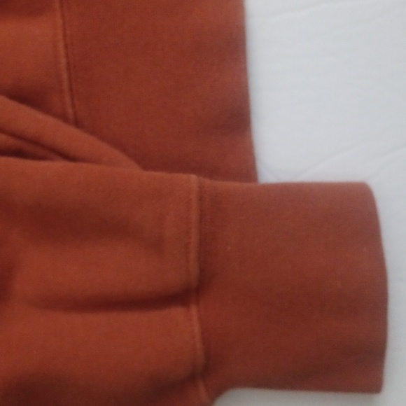 adidas rare burnt orange hoody has signature pattern of founder slouchy mensM - Picture 10 of 10
